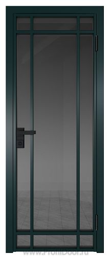 Дверь Profil Doors 5AG стекло Тонированное цвет профиля Зеленый матовый RAL6004