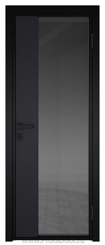 Дверь Profil Doors 7AG Цвет профиля Черный Seidenmatt RAL9005 стекло Тонированное вставка Черный Seidenmatt