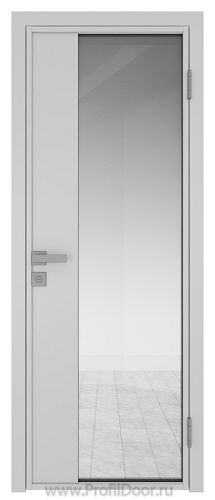 Дверь Profil Doors 7AG Цвет профиля Белый матовый RAL9003 стекло Прозрачное вставка Белый матовый