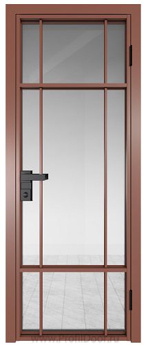 Дверь Profil Doors 8AG стекло Прозрачное цвет профиля Бронза