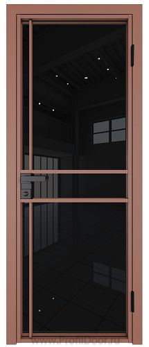 Дверь Profil Doors 9AG стекло Черный Триплекс цвет профиля Бронза