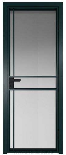 Дверь Profil Doors 9AG стекло Матовое цвет профиля Зеленый матовый RAL6004