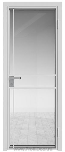 Дверь Profil Doors 9AG стекло Прозрачное цвет профиля Белый матовый RAL9003