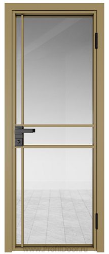 Дверь Profil Doors 9AG стекло Прозрачное цвет профиля Золото