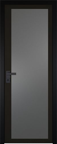Дверь Profil Doors 2AGK стекло Планибель графит черный прокрас кромка Black Edition
