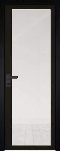 Дверь Profil Doors 2AGK стекло Прозрачное черный прокрас кромка Black Edition