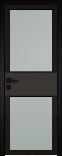Дверь Profil Doors 5AGK вставка Черный Seidenmatt стекло Мателюкс черный прокрас кромка Black Edition