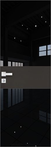 Дверь Profil Doors 5AGK кромка Матовый Алюминий с 4-х сторон стекло Lacobel Черный лак вставка Чёрный Seidenmatt