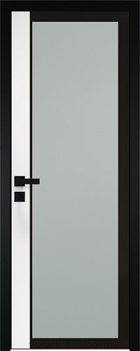 Дверь Profil Doors 6AGK вставка Аляска стекло Мателюкс черный прокрас кромка Black Edition