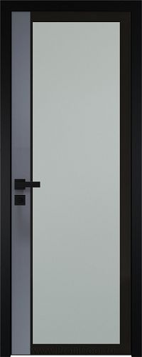 Дверь Profil Doors 6AGK вставка Антрацит стекло Мателюкс черный прокрас кромка Black Edition