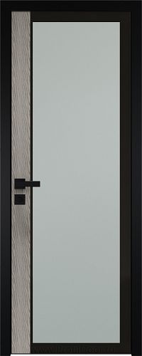 Дверь Profil Doors 6AGK вставка Дуб SKY Denim стекло Мателюкс черный прокрас кромка Black Edition