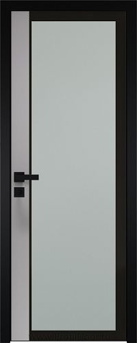 Дверь Profil Doors 6AGK вставка Манхэттен стекло Мателюкс черный прокрас кромка Black Edition
