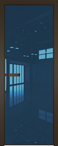 Дверь Profil Doors 1AGN стекло Blue зеркало цвет профиля Деорэ (с наличником)
