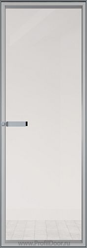 Дверь Profil Doors 1AGN стекло Прозрачное цвет профиля Серебро