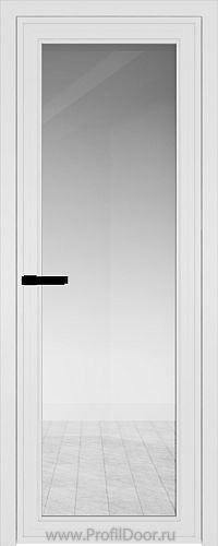 Дверь Profil Doors 1AGP Цвет профиля Белый матовый RAL9003 стекло Прозрачное