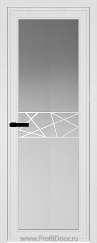 Дверь Profil Doors 1AGP стекло Матовое цвет профиля Белый матовый RAL9003 вставка Рисунок 1