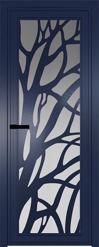 Дверь Profil Doors 1AGP стекло Матовое цвет профиля Cиний матовый RAL5003 вставка Рисунок 2