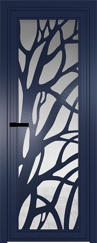 Дверь Profil Doors 1AGP стекло Прозрачное цвет профиля Cиний матовый RAL5003 вставка Рисунок 2