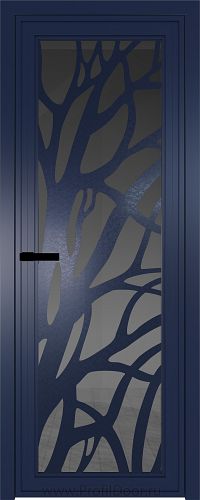 Дверь Profil Doors 1AGP стекло Тонированное цвет профиля Cиний матовый RAL5003 вставка Рисунок 2