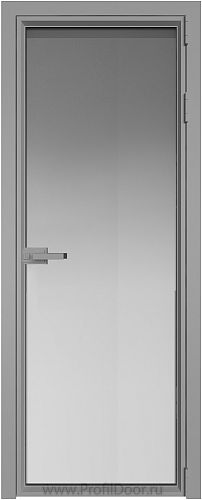 Дверь Profil Doors 1AV стекло Прозрачное цвет профиля Серебро