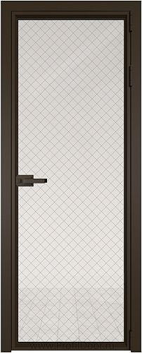 Дверь Profil Doors 1AV стекло Ромб золото цвет профиля Деорэ