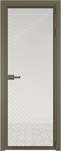 Дверь Profil Doors 1AV стекло Ромб золото цвет профиля Шампань