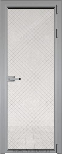 Дверь Profil Doors 1AX стекло Ромб серебро цвет профиля Серебро