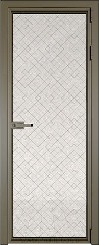 Дверь Profil Doors 1AX стекло Ромб золото цвет профиля Шампань