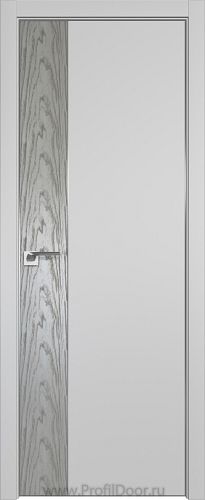 Дверь Profil Doors 100E цвет Манхэттен кромка Матовый Алюминий с 4-х сторон вставка Дуб SKY Denim