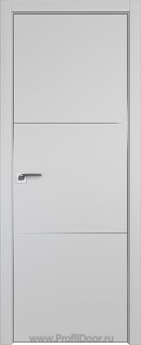 Дверь Profil Doors 102E цвет Манхэттен кромка Матовый Алюминий с 4-х сторон