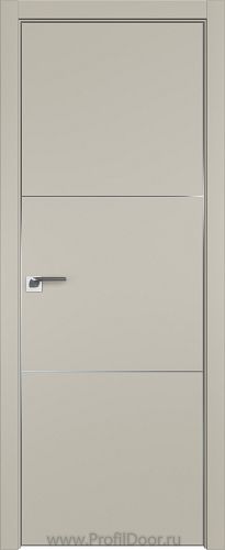 Дверь Profil Doors 102E цвет Шеллгрей кромка Матовый Алюминий с 4-х сторон