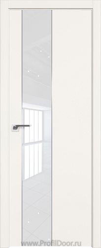 Дверь Profil Doors 105E цвет ДаркВайт кромка ABS в цвет с 4-х сторон стекло Lacobel лак Классик