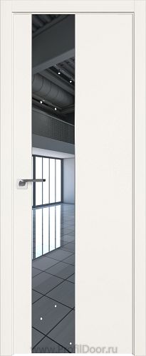 Дверь Profil Doors 105E цвет ДаркВайт кромка ABS в цвет с 4-х сторон стекло Зеркало