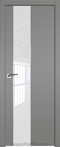 Дверь Profil Doors 105E цвет Грей кромка ABS в цвет с 4-х сторон стекло Lacobel лак Классик