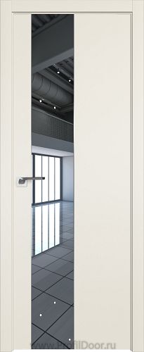 Дверь Profil Doors 105E цвет Магнолия Сатинат кромка ABS в цвет с 4-х сторон стекло Зеркало