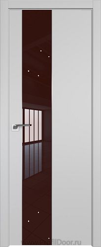 Дверь Profil Doors 105E цвет Манхэттен кромка ABS в цвет с 4-х сторон стекло Lacobel Коричневый лак