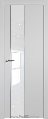 Дверь Profil Doors 105E цвет Манхэттен кромка ABS в цвет с 4-х сторон стекло Lacobel лак Классик