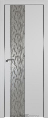 Дверь Profil Doors 105E цвет Манхэттен кромка Матовый Алюминий с 4-х сторон вставка Дуб SKY Denim