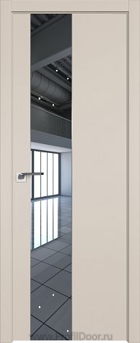 Дверь Profil Doors 105E цвет Санд кромка ABS в цвет с 4-х сторон стекло Зеркало