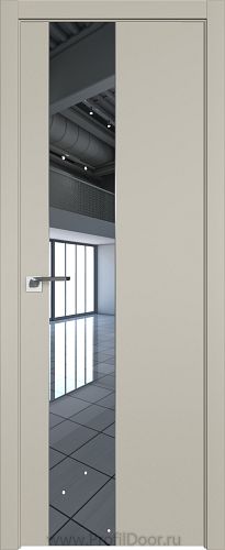 Дверь Profil Doors 105E цвет Шеллгрей кромка ABS в цвет с 4-х сторон стекло Зеркало