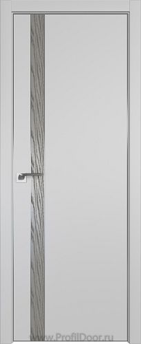 Дверь Profil Doors 106E цвет Манхэттен кромка Матовый Алюминий с 4-х сторон вставка Дуб SKY Denim