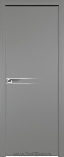 Дверь Profil Doors 111E цвет Грей кромка Матовый Алюминий с 4-х сторон
