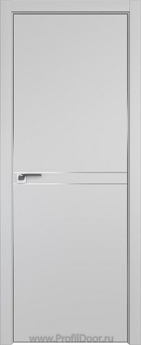 Дверь Profil Doors 111E цвет Манхэттен кромка Матовый Алюминий с 4-х сторон