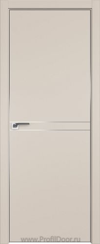 Дверь Profil Doors 111E цвет Санд кромка Матовый Алюминий с 4-х сторон