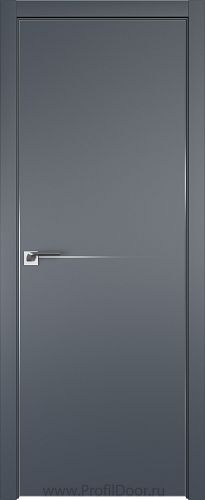 Дверь Profil Doors 112E цвет Антрацит кромка Матовый Алюминий с 4-х сторон