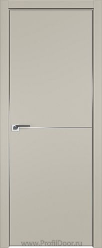 Дверь Profil Doors 112E цвет Шеллгрей кромка Матовый Алюминий с 4-х сторон