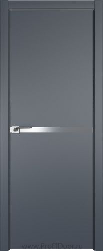 Дверь Profil Doors 11E цвет Антрацит кромка Матовый Алюминий с 4-х сторон