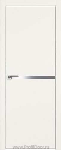 Дверь Profil Doors 11E цвет ДаркВайт кромка Матовый Алюминий с 4-х сторон