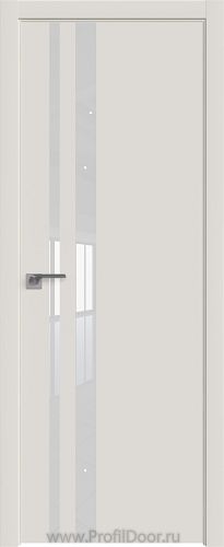 Дверь Profil Doors 16E цвет ДаркВайт кромка ABS в цвет с 4-х сторон стекло Lacobel Белый лак