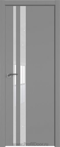Дверь Profil Doors 16E цвет Манхэттен кромка ABS в цвет с 4-х сторон стекло Lacobel Белый лак